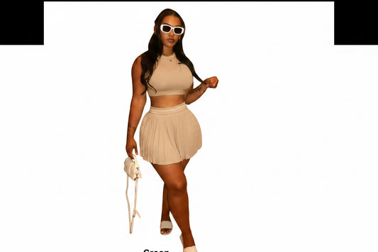 Women 2 piece skirt set