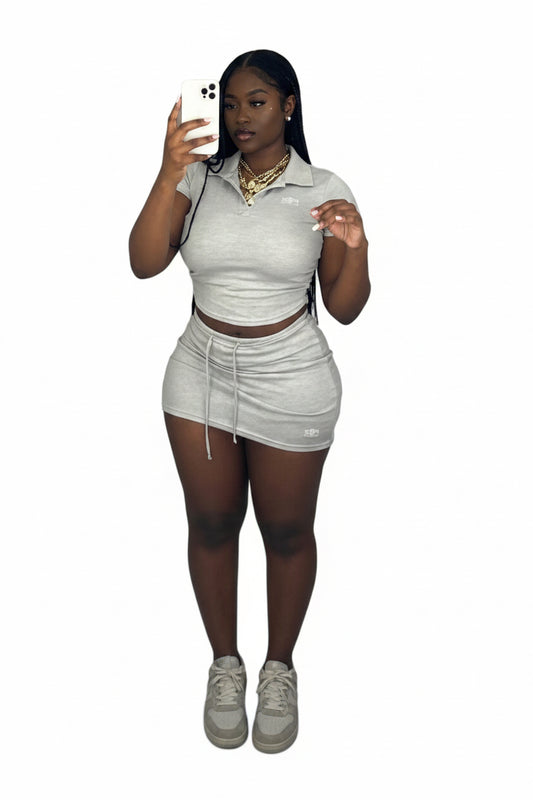 Women 2 Piece Skirt Set