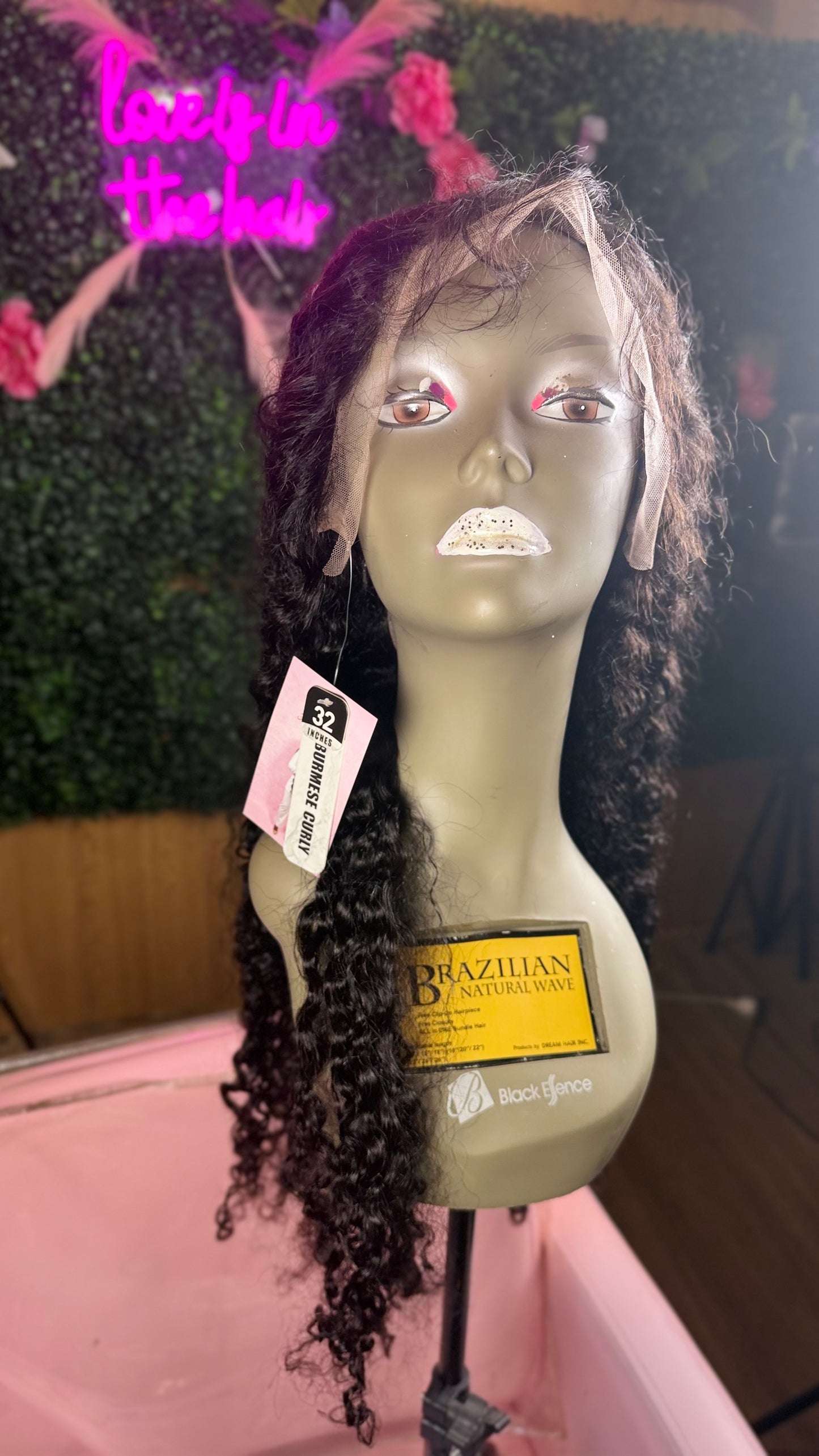 32” 13x6 Burmese Curly Wig