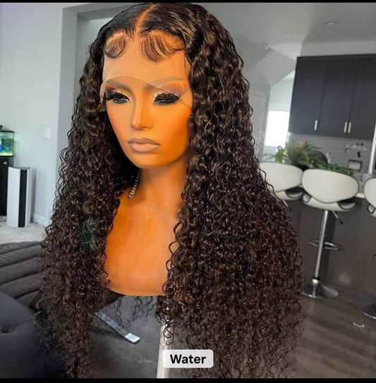 24" 13x6 Water Wave Wig