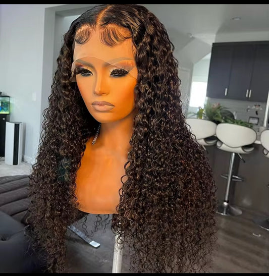 22' WATERWAVE 13X6 LACEFRONT WIG 210% DENSITY