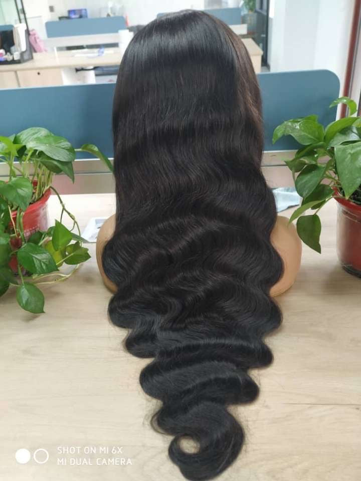 30" 13x4 Body Wave Full Frontal Wig 210% Density